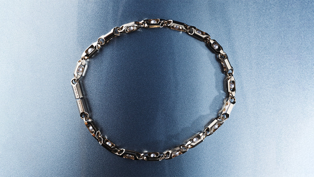 Pearl Piston Bracelet by Sarah & Sebastian