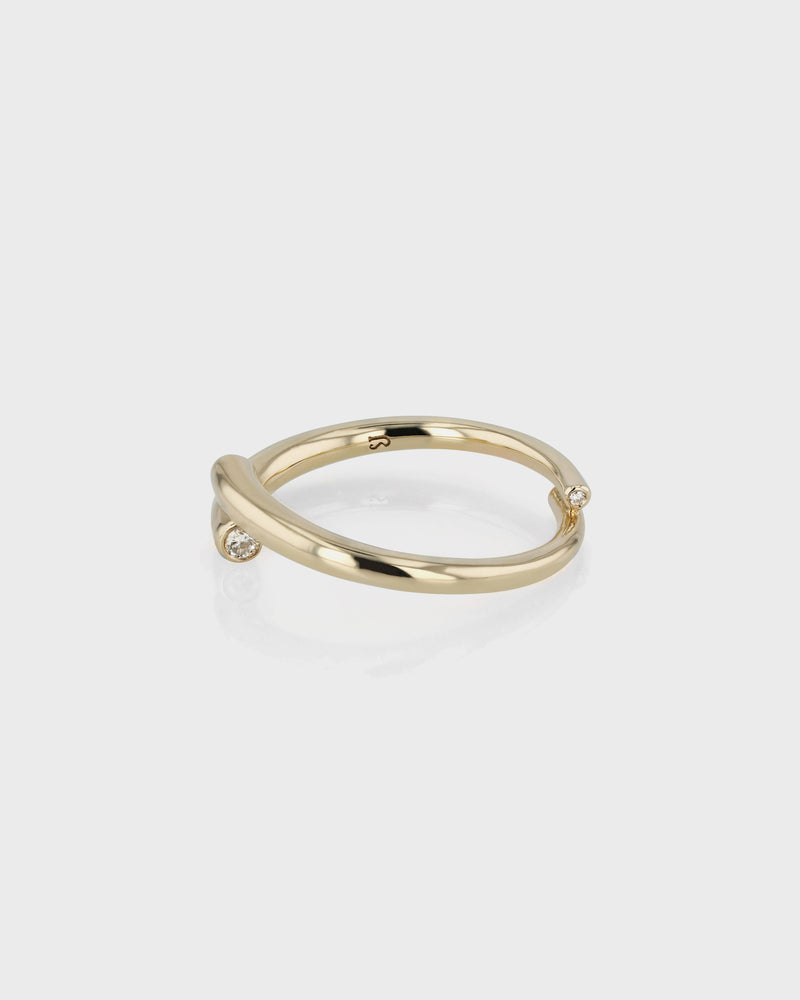 Float Diamond Ring Yellow Gold | Sarah & Sebastian – SARAH & SEBASTIAN