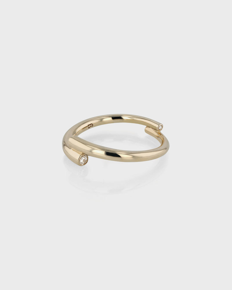 Float Diamond Ring Yellow Gold | Sarah & Sebastian – SARAH & SEBASTIAN