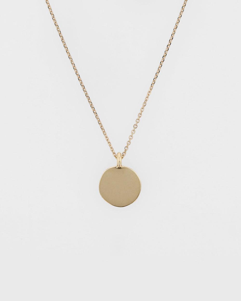 small gold coin necklace