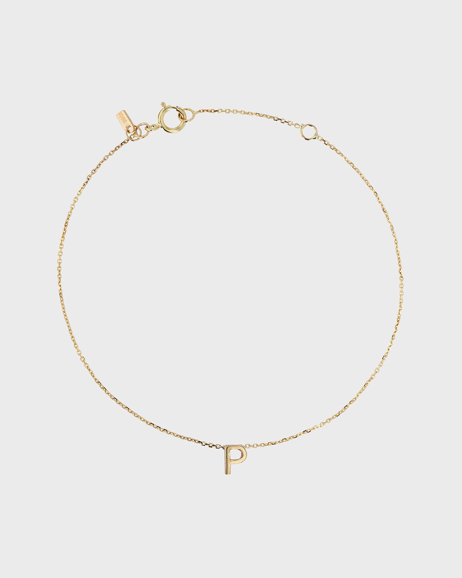 Petite Letter Bracelet Yellow Gold | Sarah & Sebastian – SARAH & SEBASTIAN