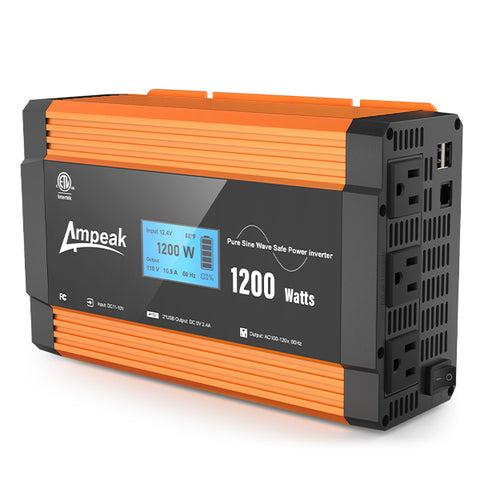 Ampeak 1200W Pure Sine Wave Power Inverter