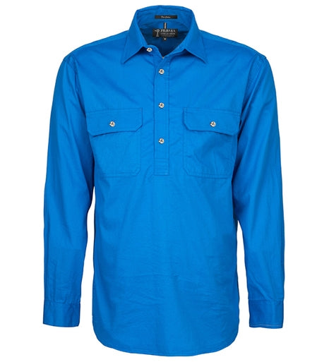 Pilbara Mens Cotton C/Front S/S Shirt - RM200CFS - Wagga Workwear