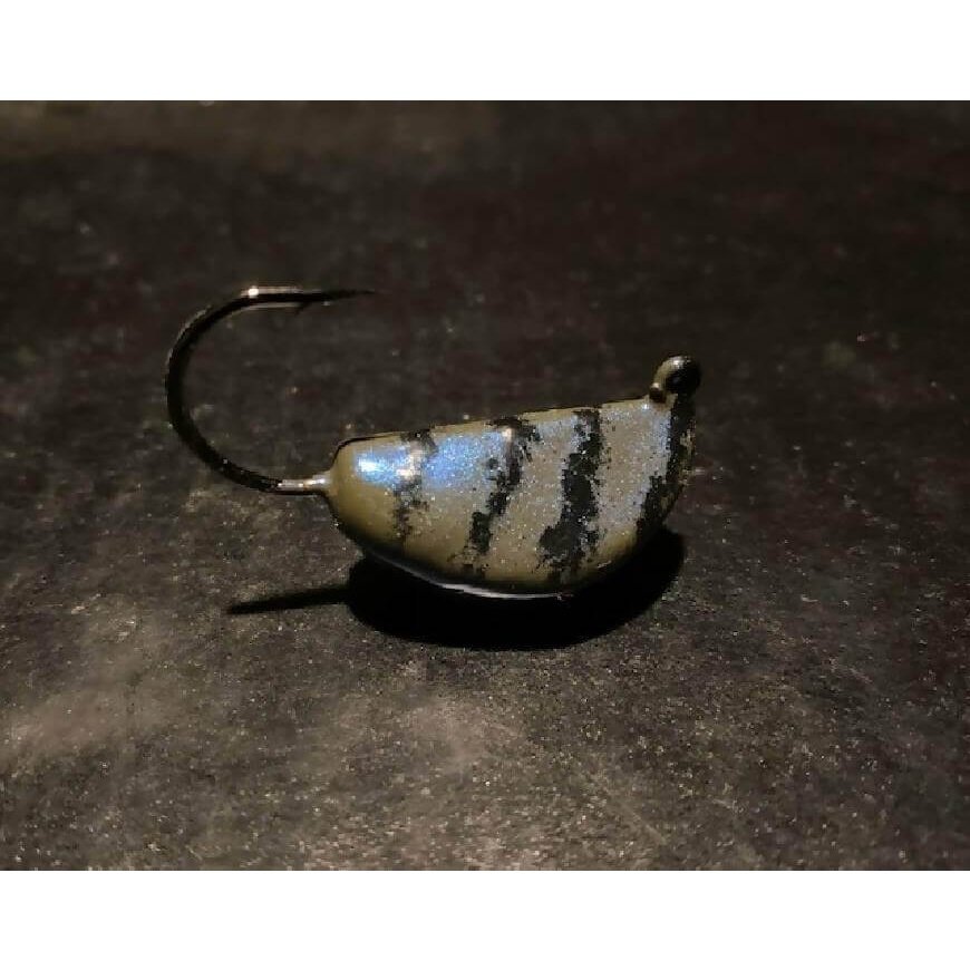 10 Green / Blue Pearl Tog / Blackfish Jigs Tiger Stripe From 1/2oz To 4oz W/ Ultra Point Black Nickel Hooks
