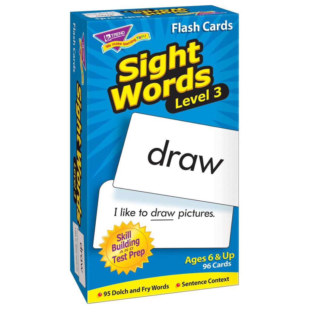 Beginning Words Level B Flash Cards Sight Words - The School Box Inc