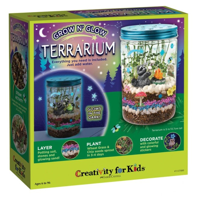 Unicorn Light Up Terrarium Kit for Kids I DIY Unicorn Toys Craft Kits for  Kids I Terrarium Jar Night Light for Kids Crystal Growing Kit I Unicorn