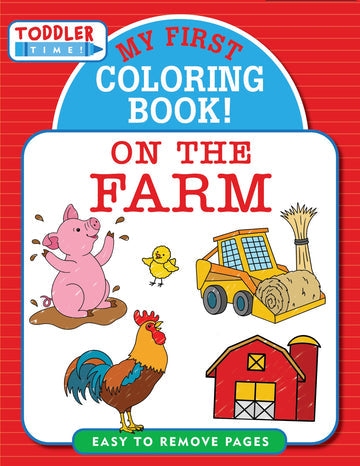 Farm Coloring Book: Cute Barnyard Coloring Book for Children: Easy &  Educational Coloring Book with Farmyard Animals, Farm Vehicles & More