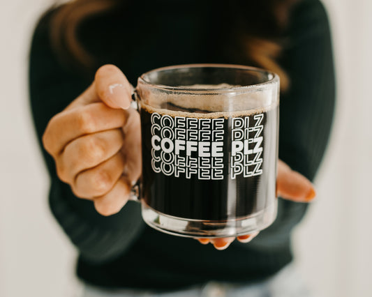 Very Merry Clear Glass Mug