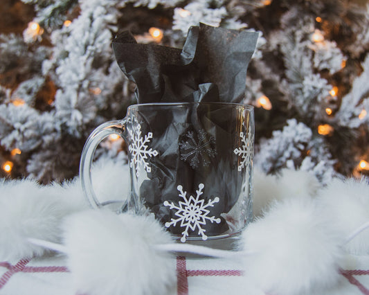 Very Merry Clear Glass Mug – Butler Design Co.