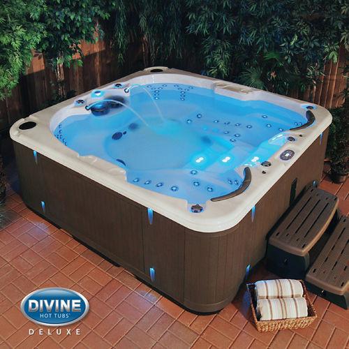 Divine Hot Tubs™ Deluxe Dual Massage 100-Jet, 4-Person Spa – Best Manuals