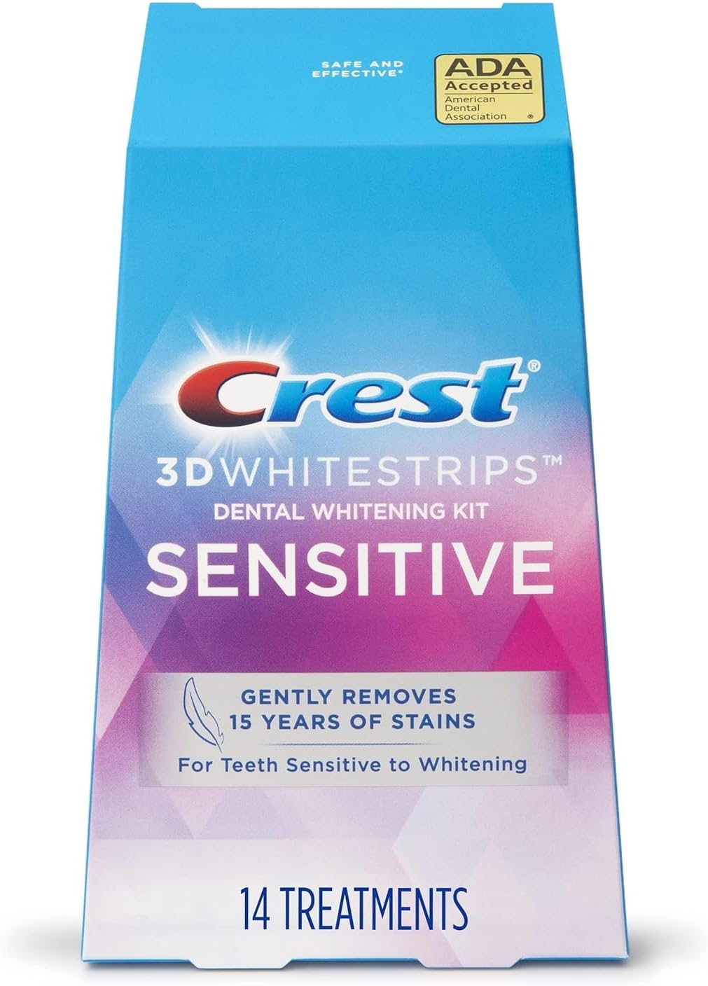 Crest 3D Gentle Whitestrips Whitening Kit for Sensitive Teeth