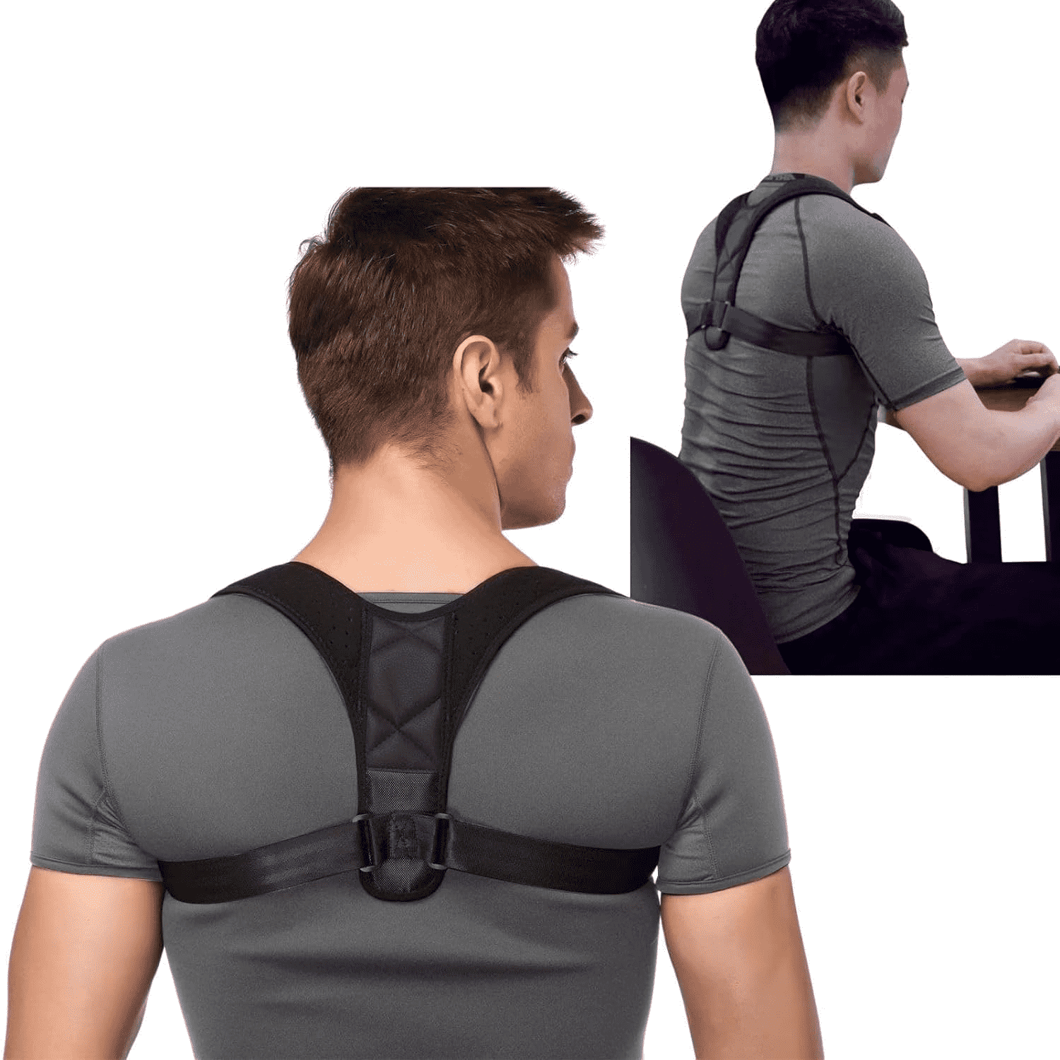 Etrsairl Back Brace Posture Corrector per donne e uomini