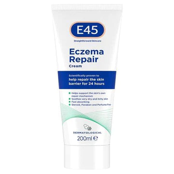 E45 Eczema Repair Cream available at welzo