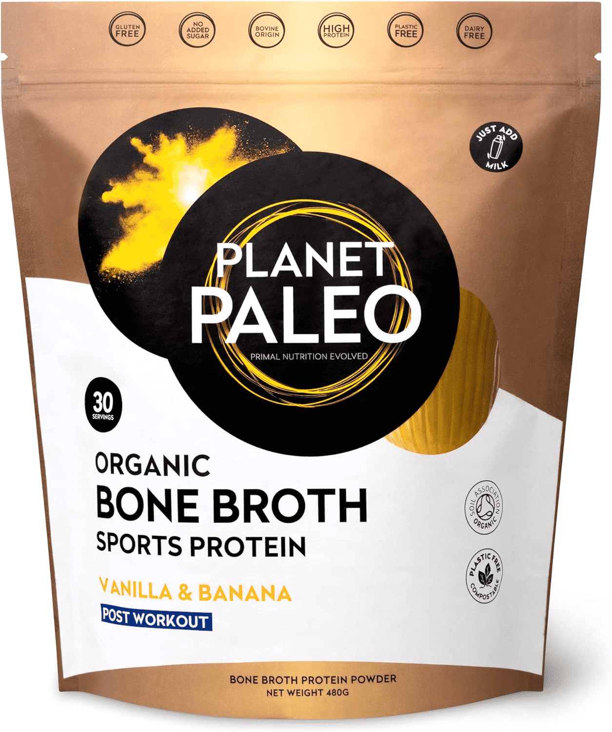 Planet Paleo Bone Broth Protein Powder (Organic)