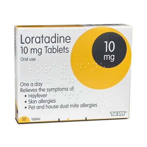 Loratadine Tablets for Hives, Eczema, Stings, & Conjunctivitis