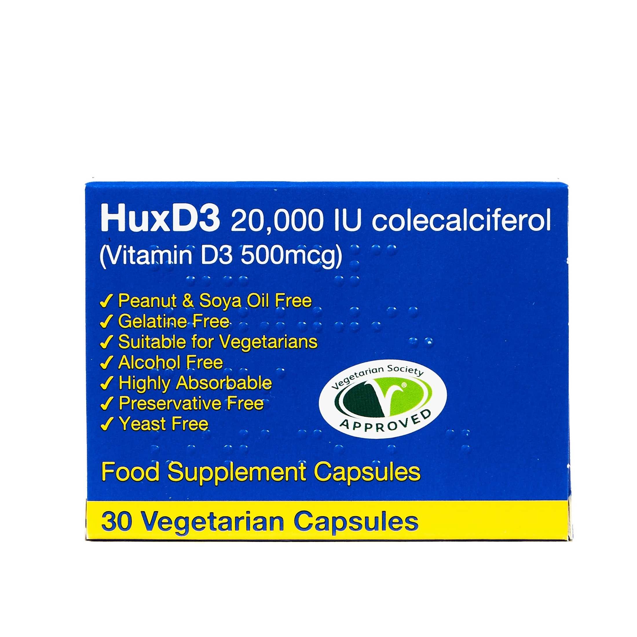 HuxD3 D3 Capsules (20000 IU)