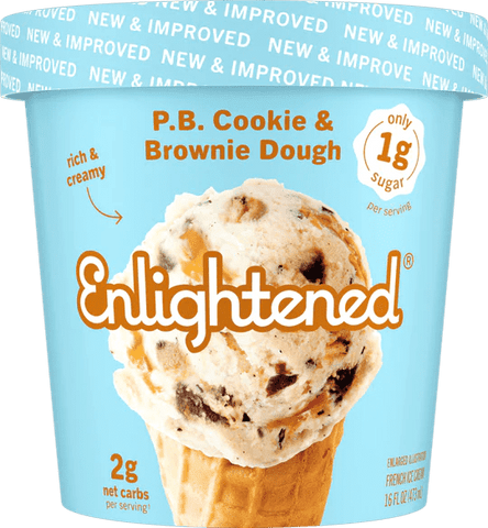 Enlightened P.B. Cookie & Brownie Dough Ice Cream