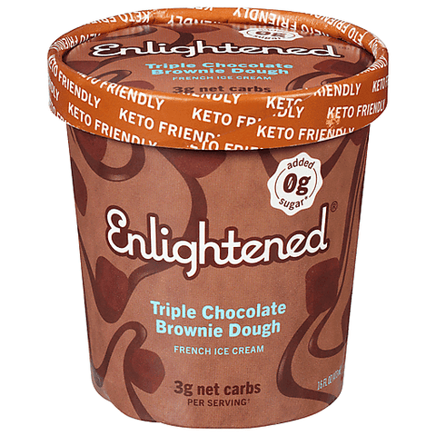 Enlightened Triple Chocolate Brownie Dough French Ice Cream