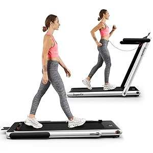 Goplus 2-in-1 Folding Treadmill