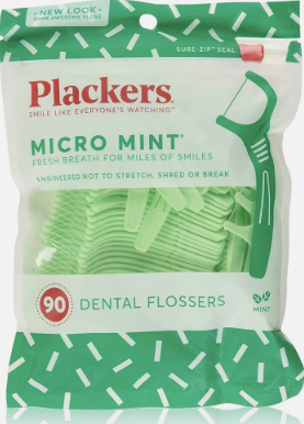 Plackers Dental Flossers, Micro Mint