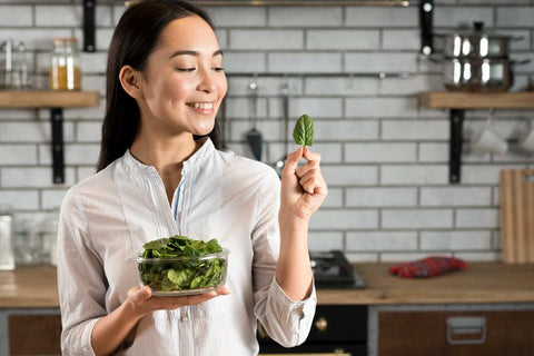 Green leaf veg is a fantastic source of iron.