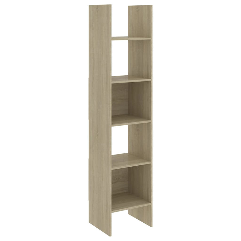 Book Cabinet Sonoma Oak 15.7"x13.8"x70.9" Chipboard