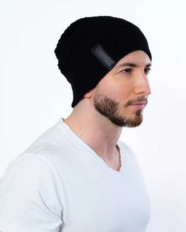 Black Beanie - AGAMA LABEL