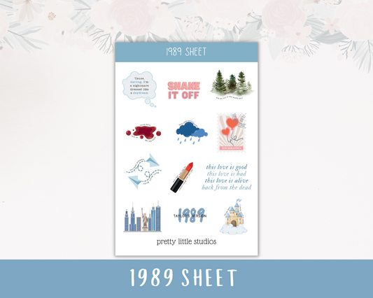 Folklore Album Decorative Sticker Sheets - Taylor Swift Stickers - Fol –  Pretty Little Studios