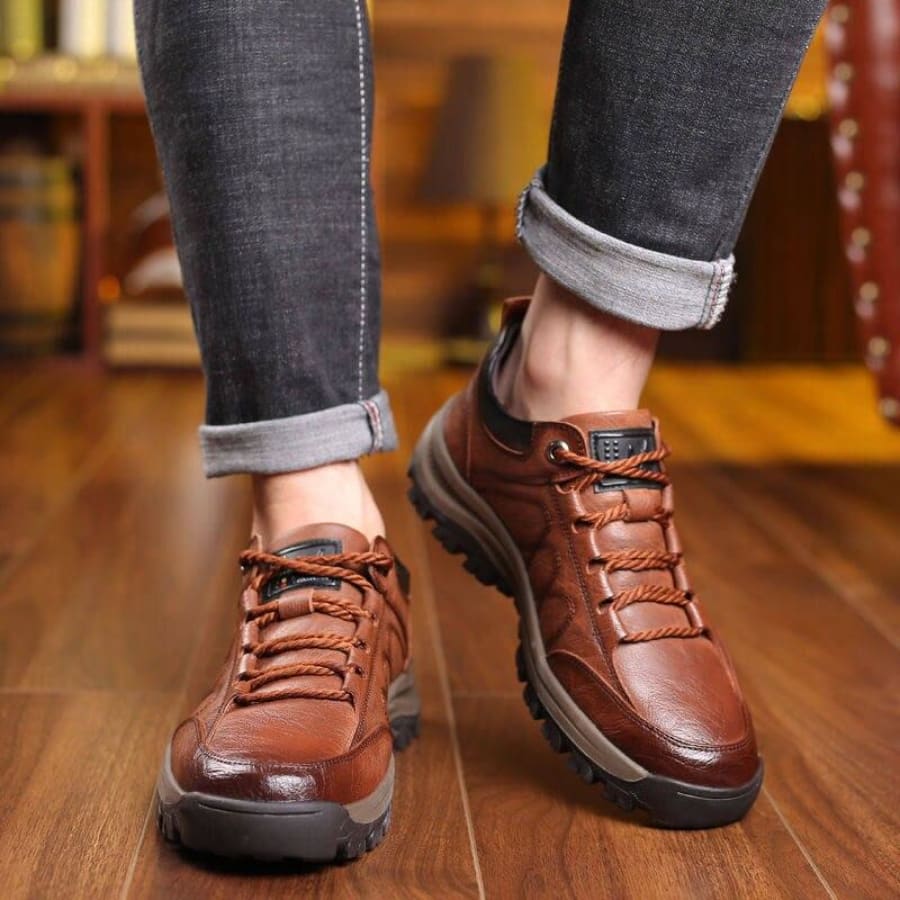 Tênis Masculino de Couro Soft Elegance 2