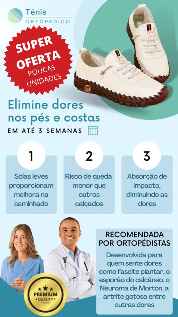 Tenis Feminino Ortopedico Premium