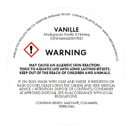 Vanille - CLP Safety Information