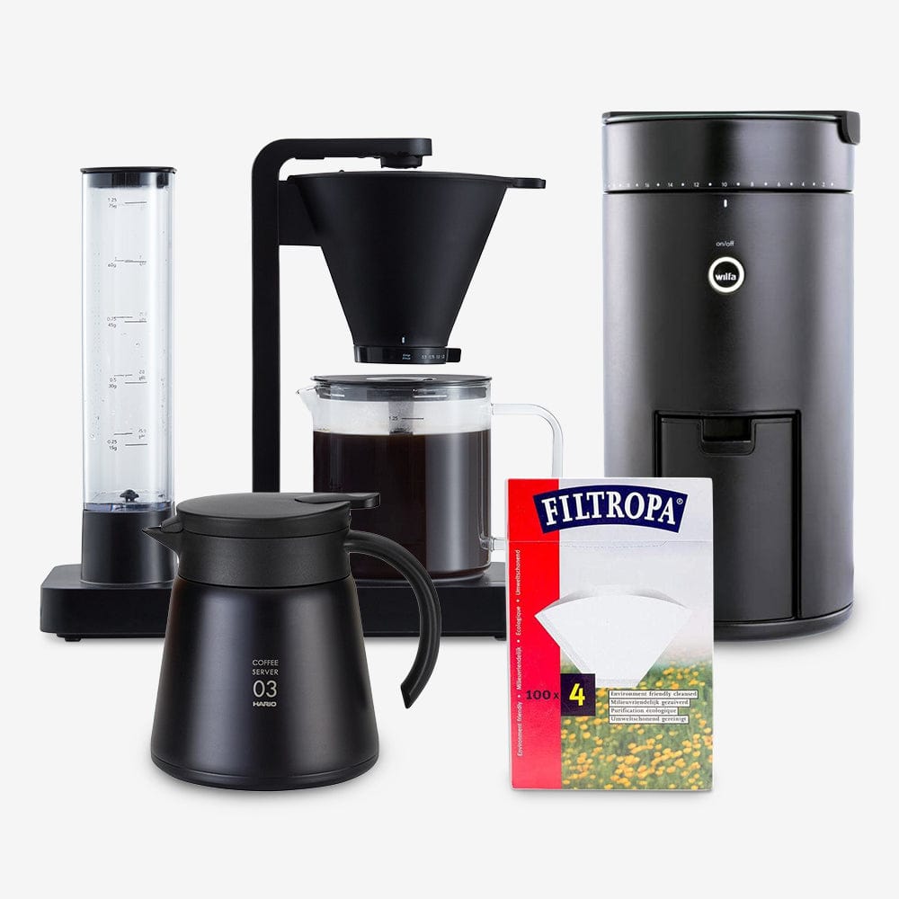 Wilfa Svart Performance Coffee Maker & Wilfa Uniform+ Coffee Grinder Bundle (Black)