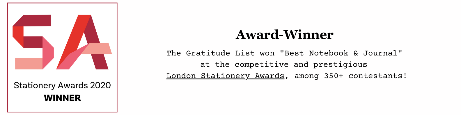 The Award-Winning Gratitude List Journal by Lily Samii