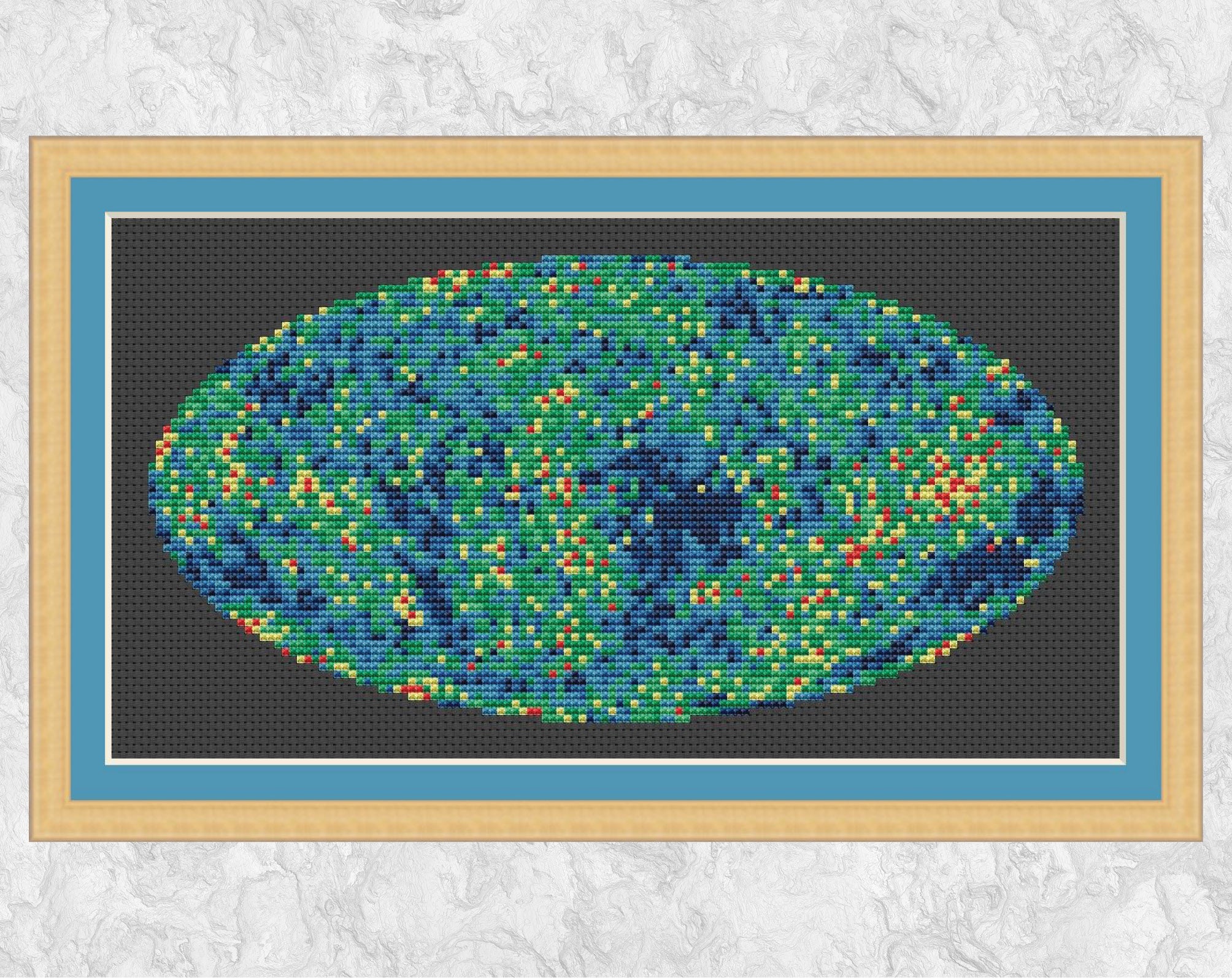 Cosmic Microwave Background Radiation - astronomy cross stitch pattern –  Climbing Goat Designs