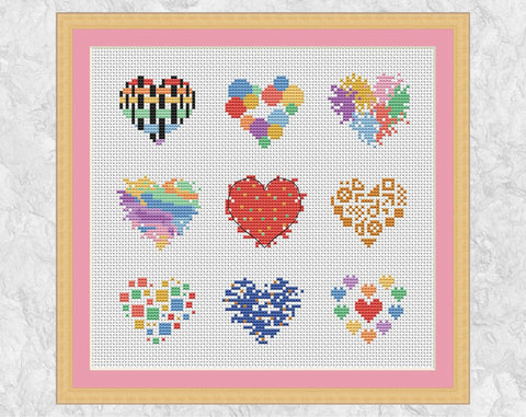 Cross Stitch for Beginners Spotty Heart Complete Tutorial -  UK