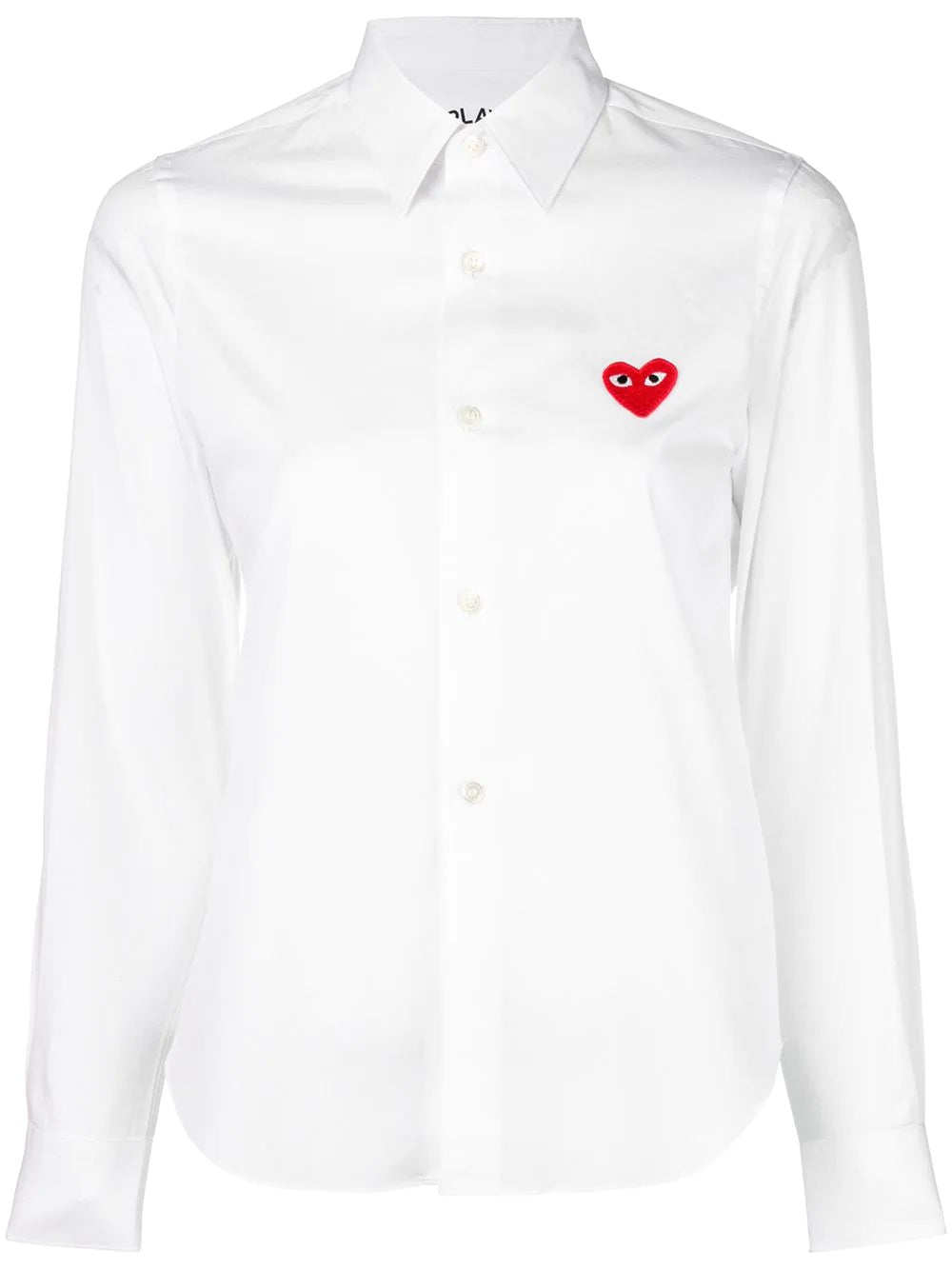 Comme Des Garçons Play l/s Embroidered Heart Shirt | Shop in Lisbon & Online at SHEET-1.com