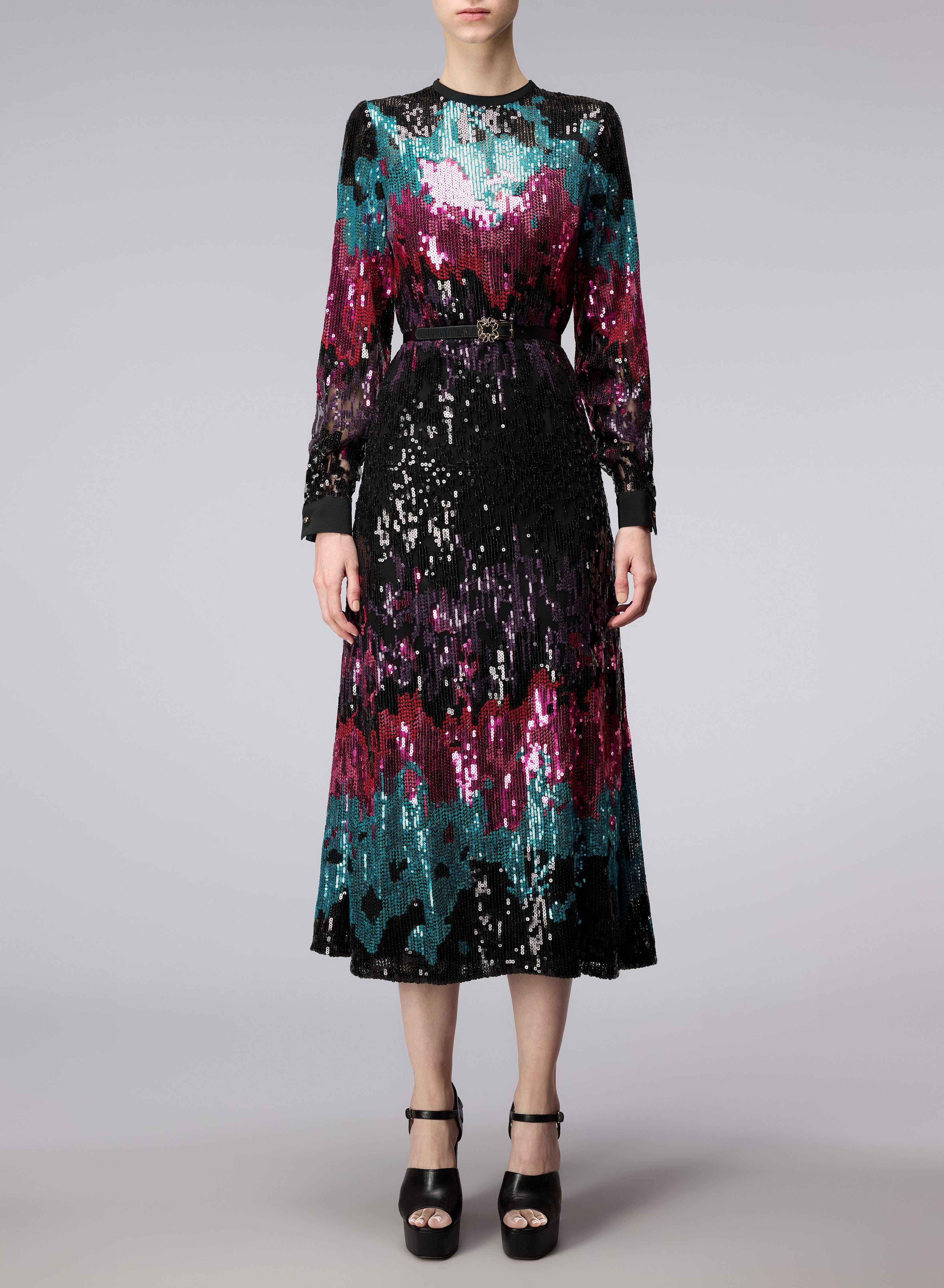 Embroidered Midi Dress – ELIE SAAB