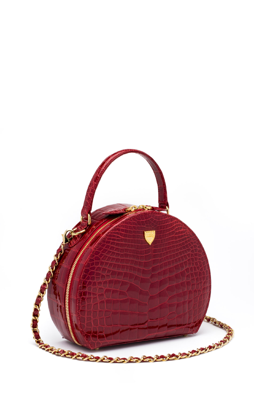 Lana Marks Lipstick Red Alligator Handbag – LUX USA