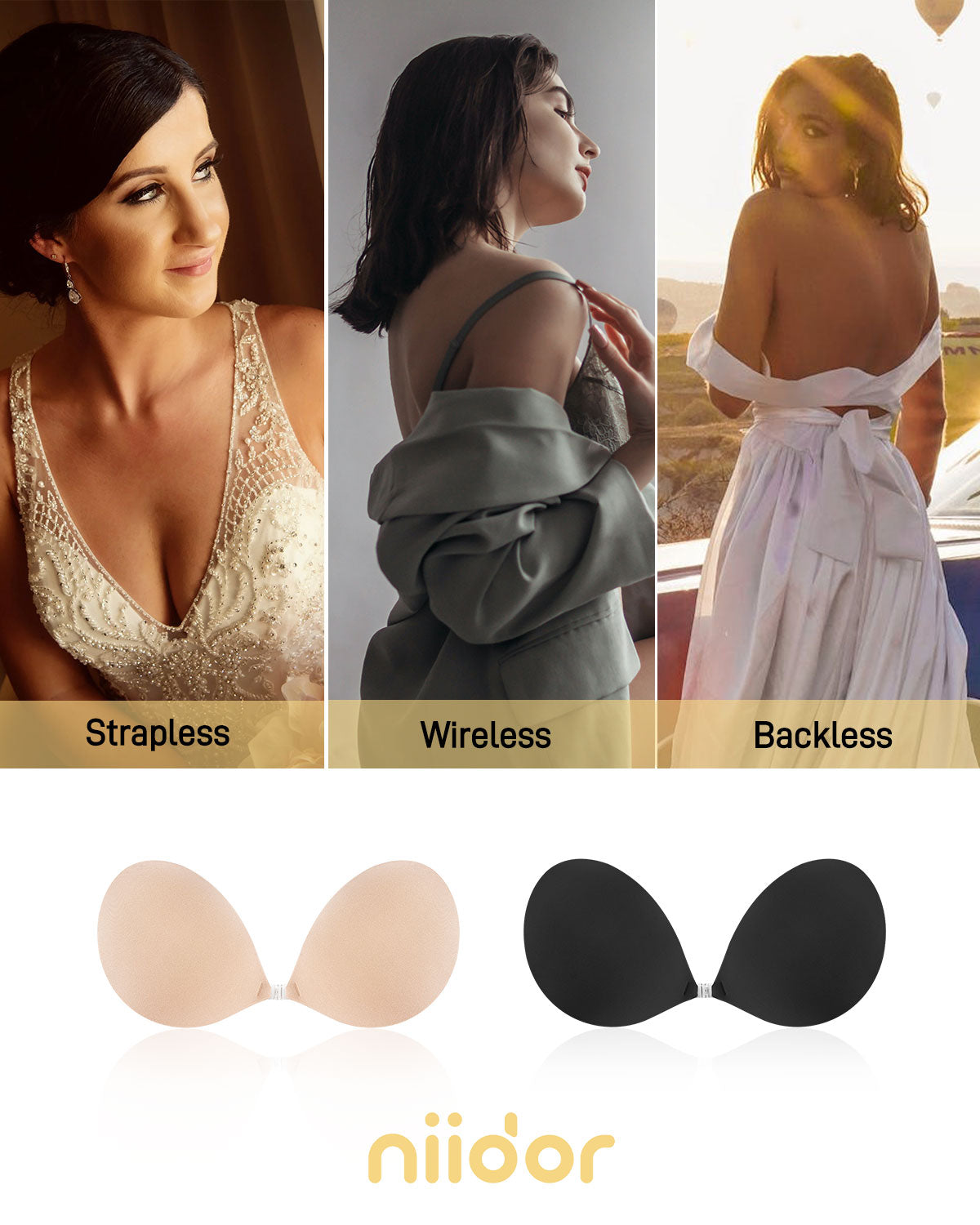 Niidor Adhesive Bra Strapless … curated on LTK