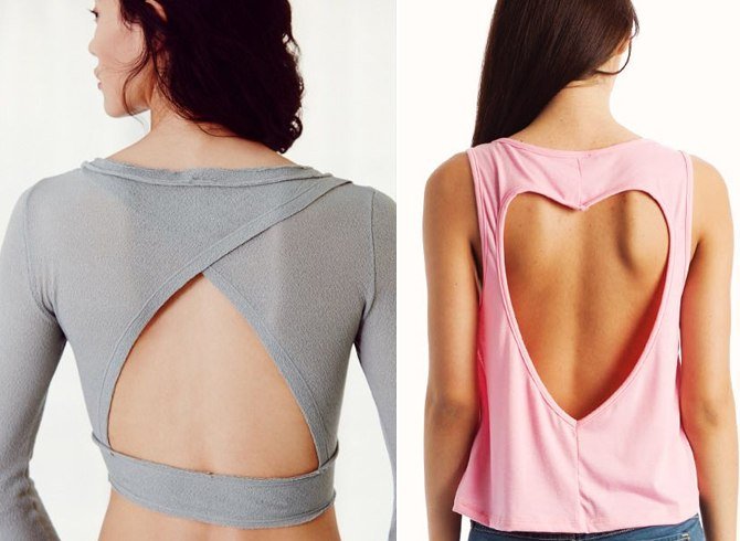 Cut Out Back Tops