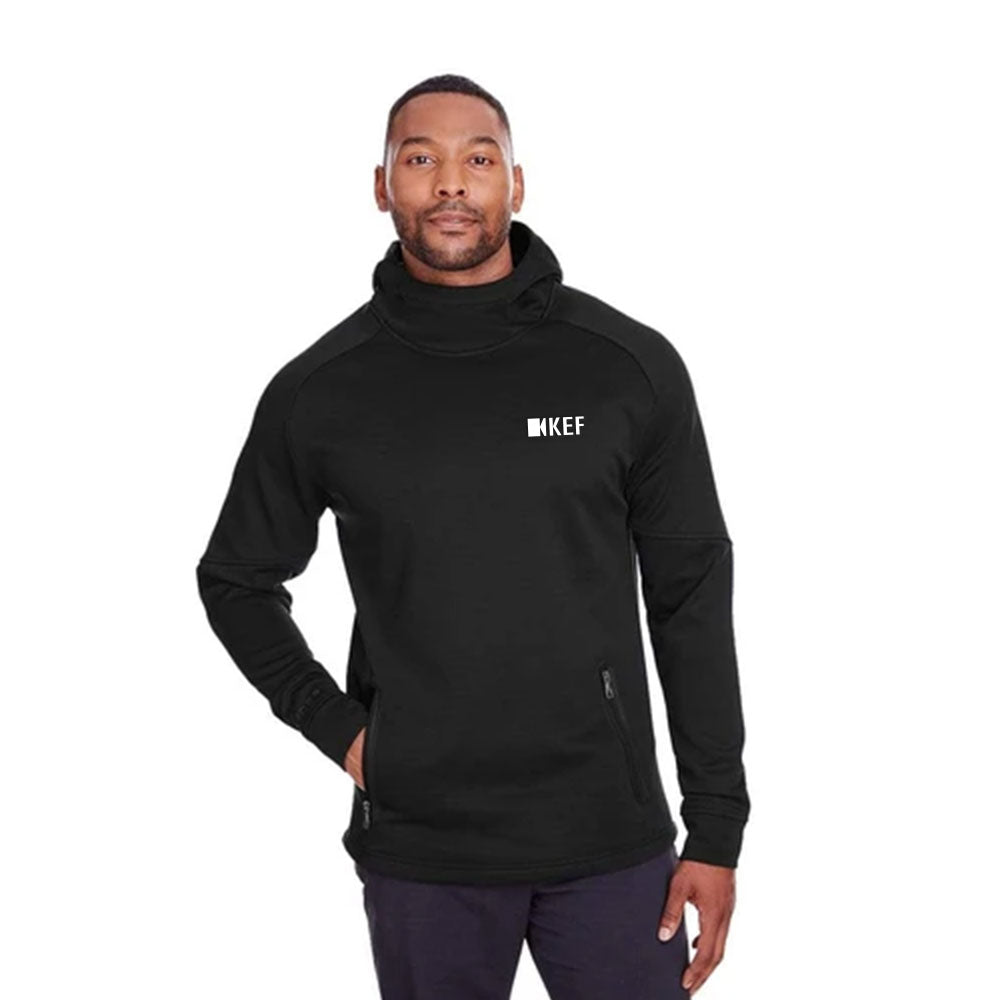 Spyder Men's Hooded Sweatshirt - Black - KEF Branded Merchandise product image