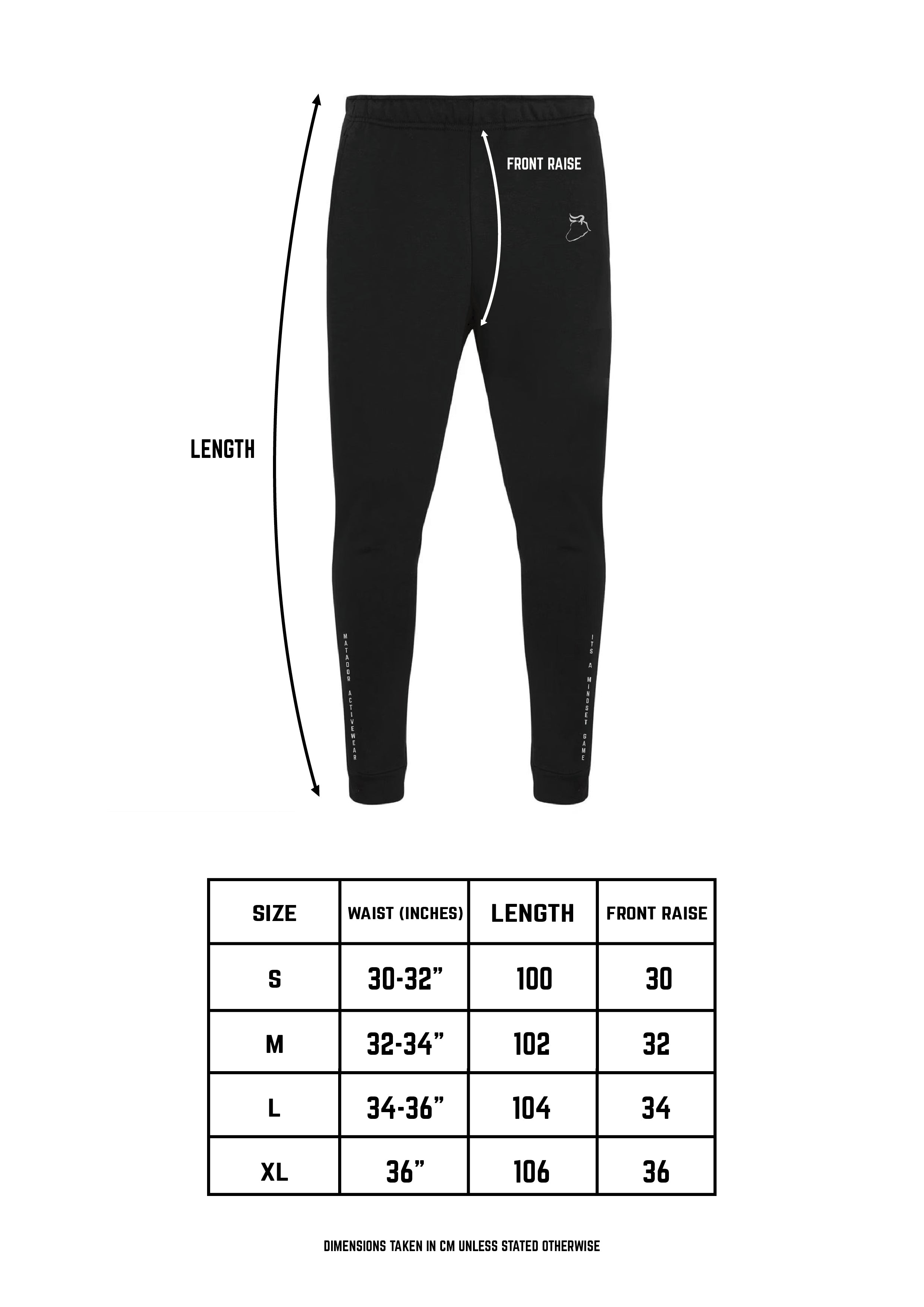 Size Guide – Matador Activewear