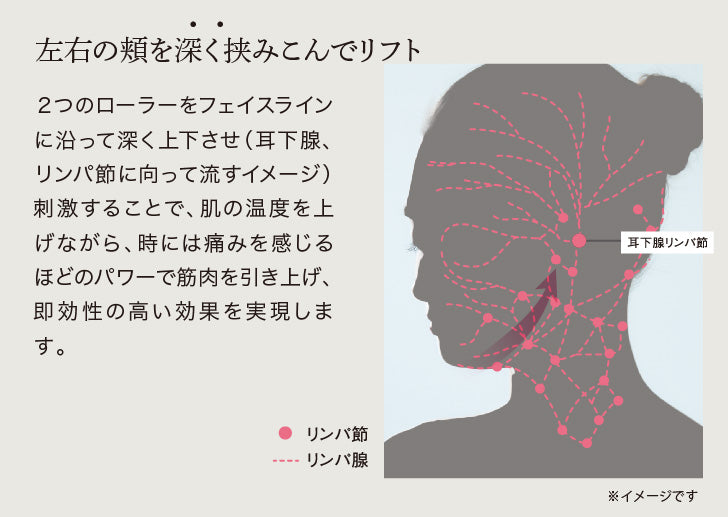 値下げ フェイスラインを徹底ケア  アテックス ルルド フェイスメイクローラー