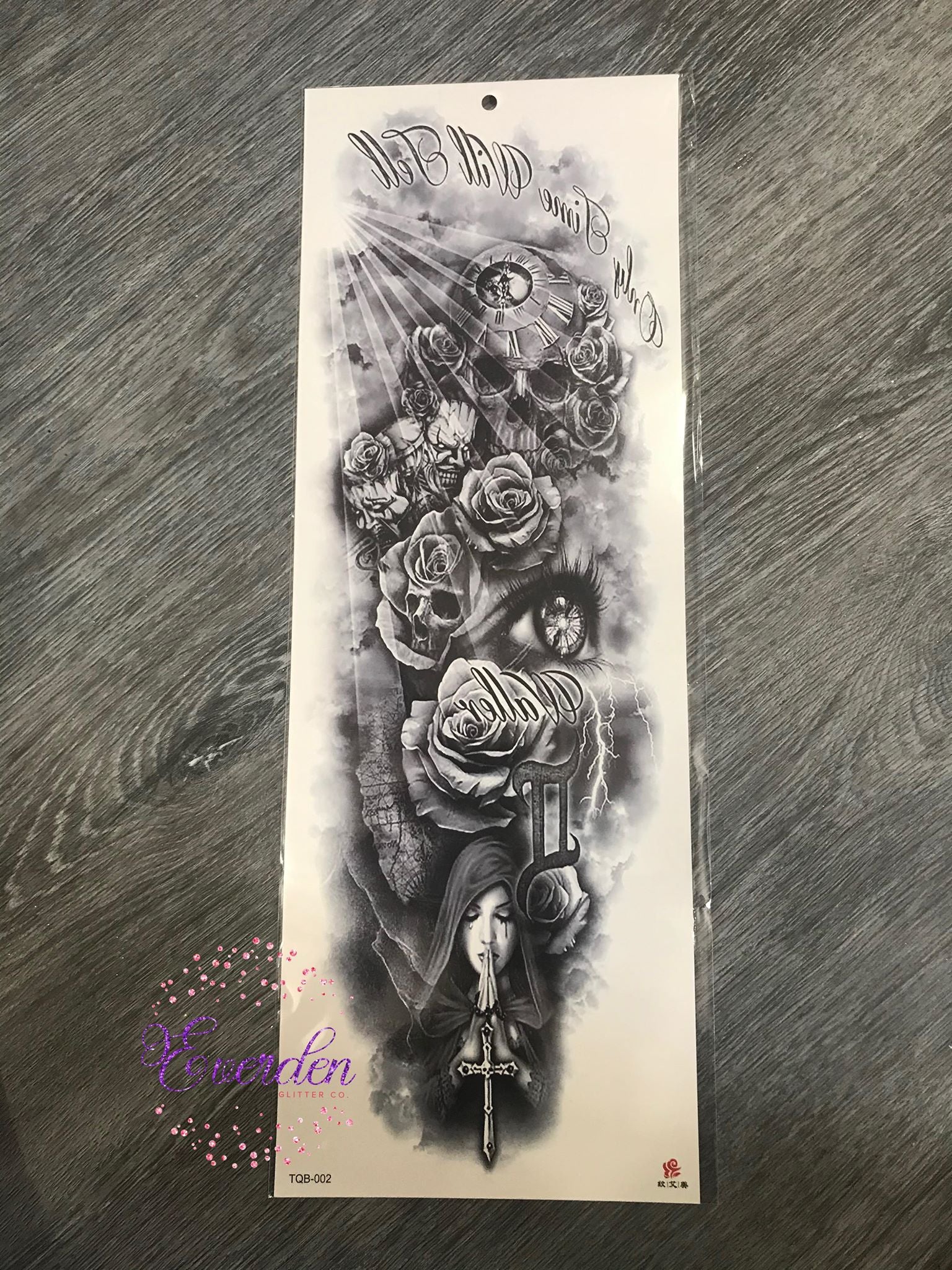Only Time Will Tell  Colorful Traditional Hourglass With Flower Tattoo  Design