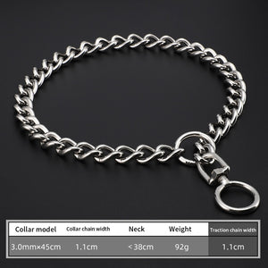 Chain collar for small dogs