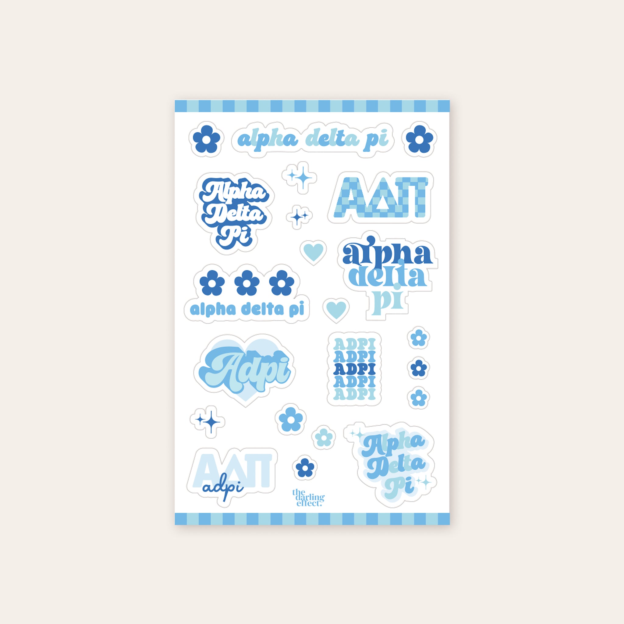 Alpha Delta Pi Sticker Sheet