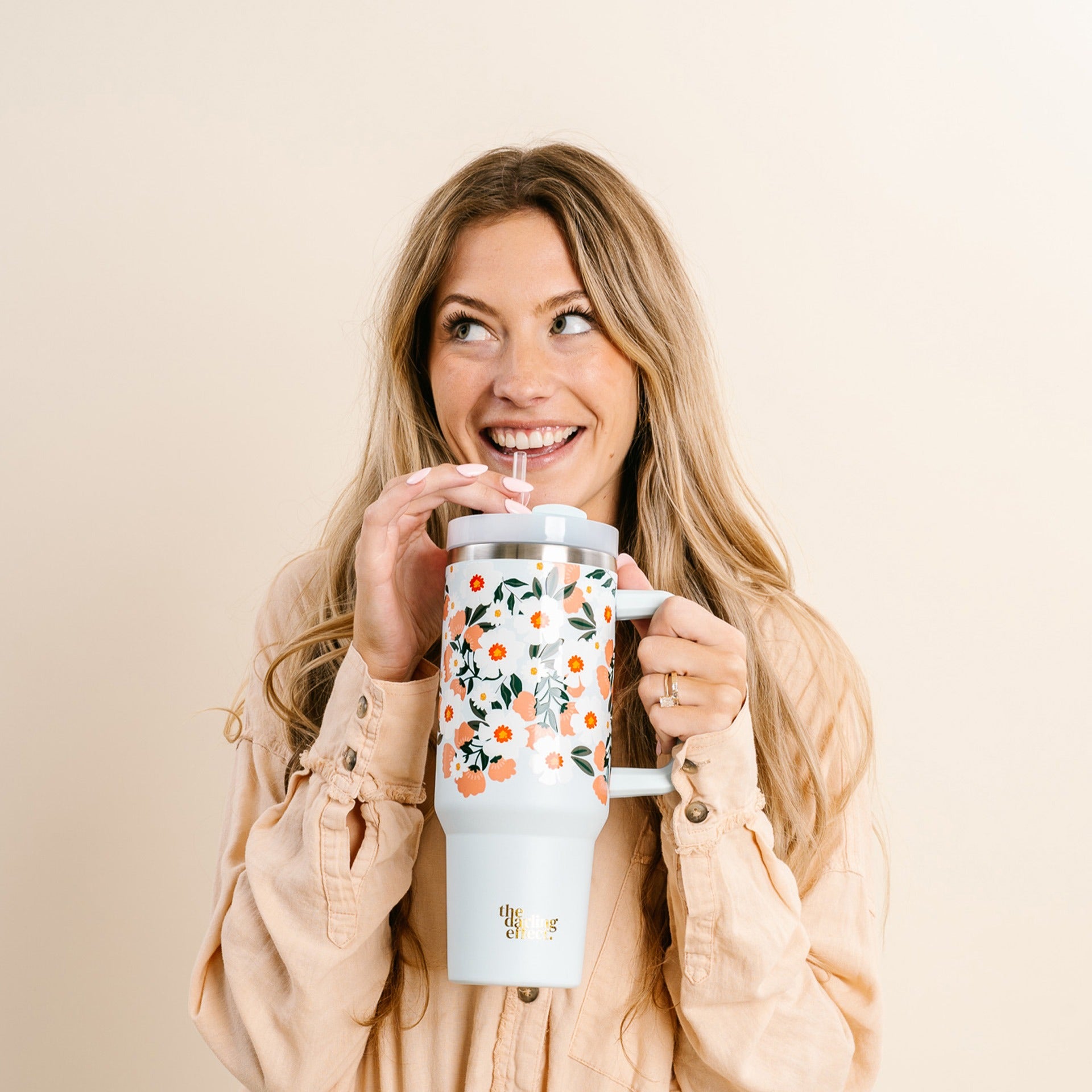 The Darling Effect Travel Tumbler- Blue Daisy – The Pulse Boutique
