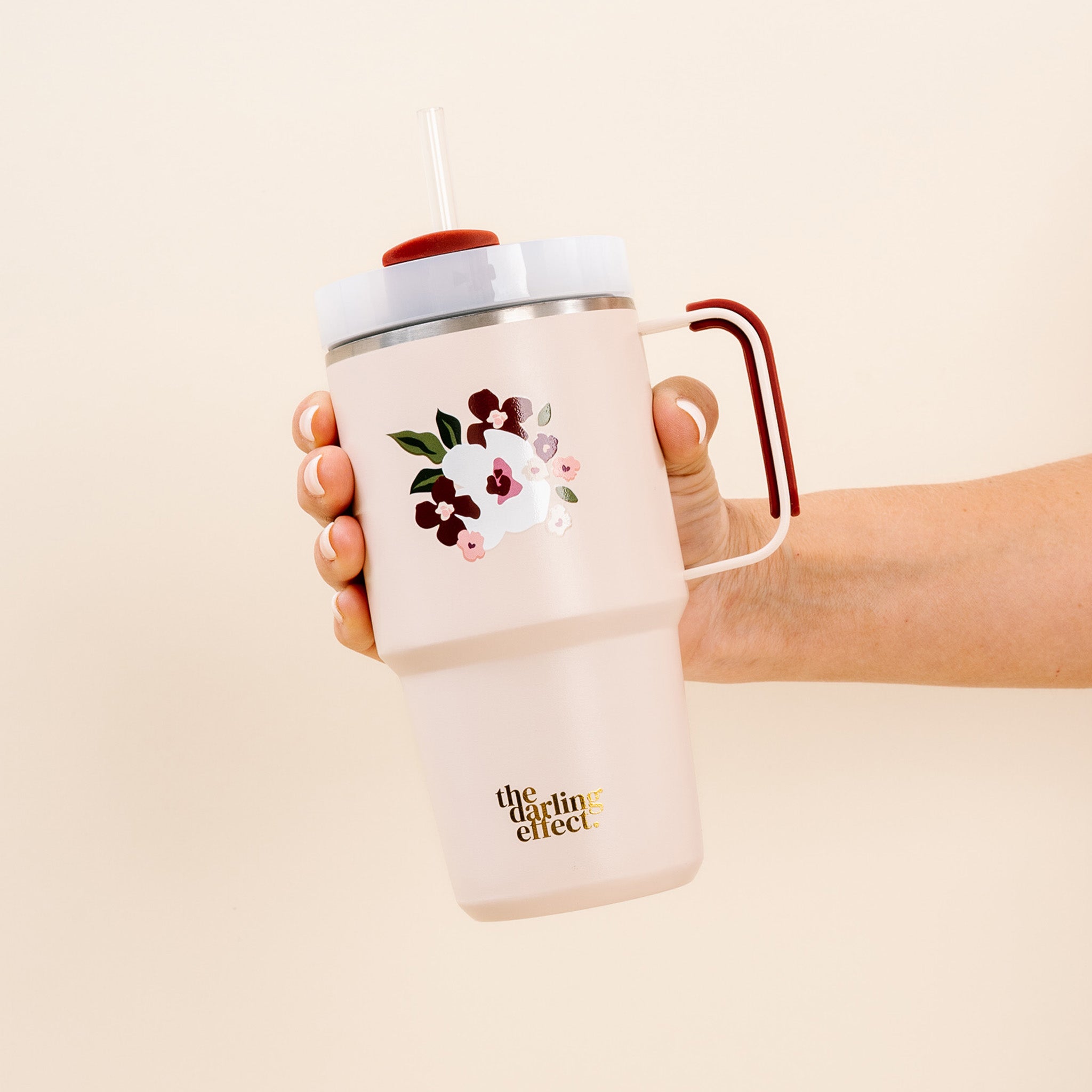 The Darling Effect Travel Tumbler- Sandstone Daisy – The Pulse Boutique