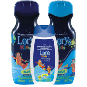 Kit Lorys Kids Blue Shampoo e Condicionador e Sabonete Liquido