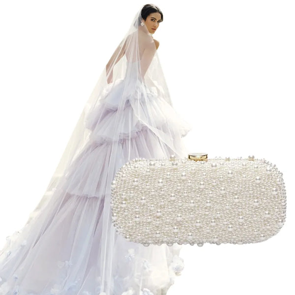 Anne Barge Wedding Dress Innman with Bella Rosa True Love Clutch